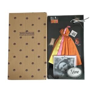 1999 Ashton Drake Gene Marshall “Sunset Celebration" Orange Dress Outfit NIB